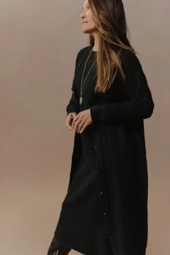 Merano Maxi Cardigan - Char