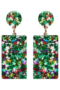 Merry Drop Earring - Emerald