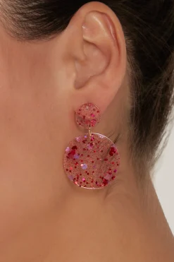 Merry Earring - Raspberry