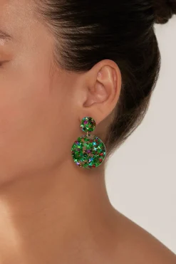 Merry Oval Earring - Emerald