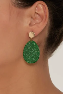 Merry Oval Earring - Emerald
