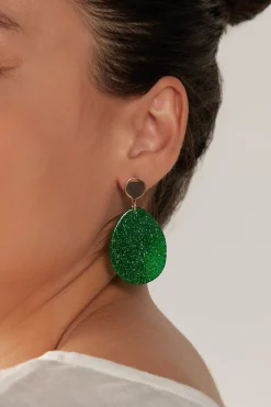 Merry Oval Earring - Emerald