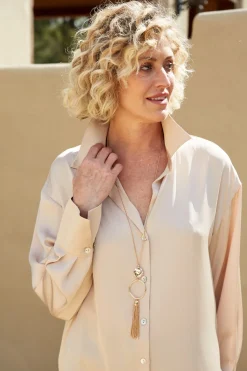 Meta Drop Necklace - Gold
