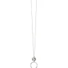 Meta Drop Necklace - Silver