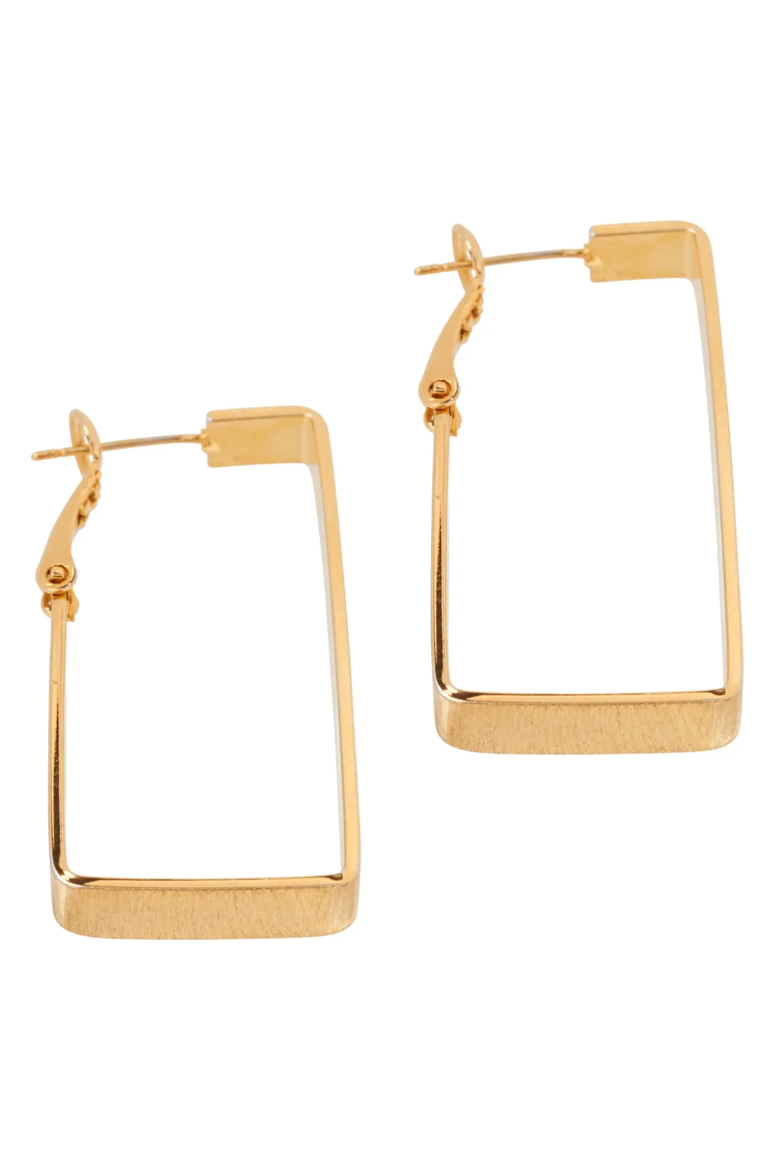 Meta Earring - Gold Rectangle