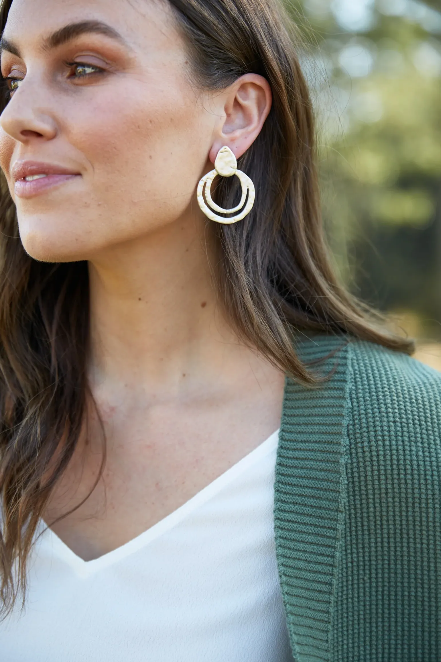 Meta Earring - Silver Circle