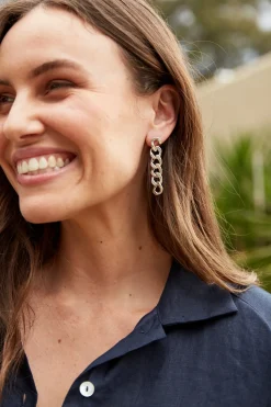 Meta Earring - Silver Link