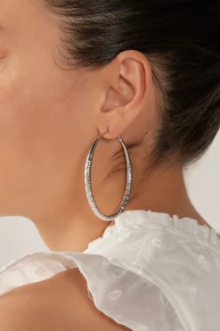 Mizu Hoop Earring - Silver