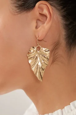 Mizu Leaf Earring - Gold