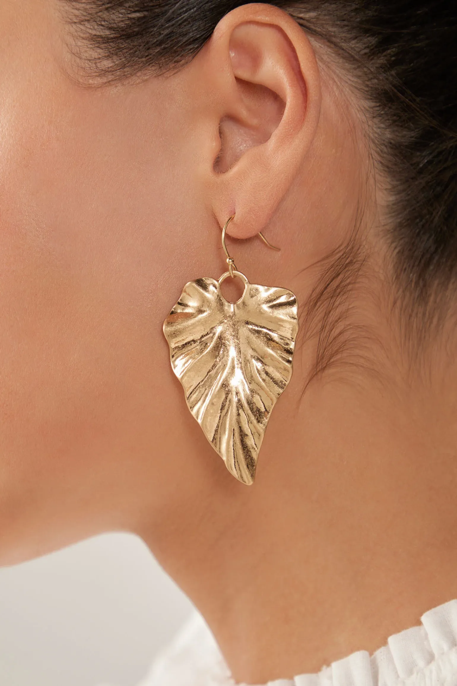 Mizu Leaf Earring - Gold