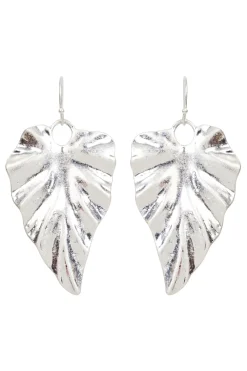 Mizu Leaf Earring - Silver