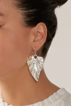 Mizu Leaf Earring - Silver