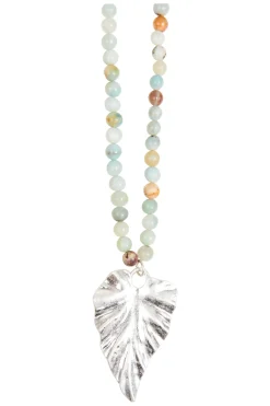 Mizu Necklace - Silver Leaf