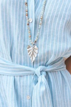 Mizu Necklace - Silver Leaf