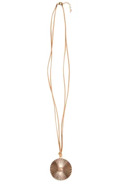 Mizu Necklace - Tan Disc