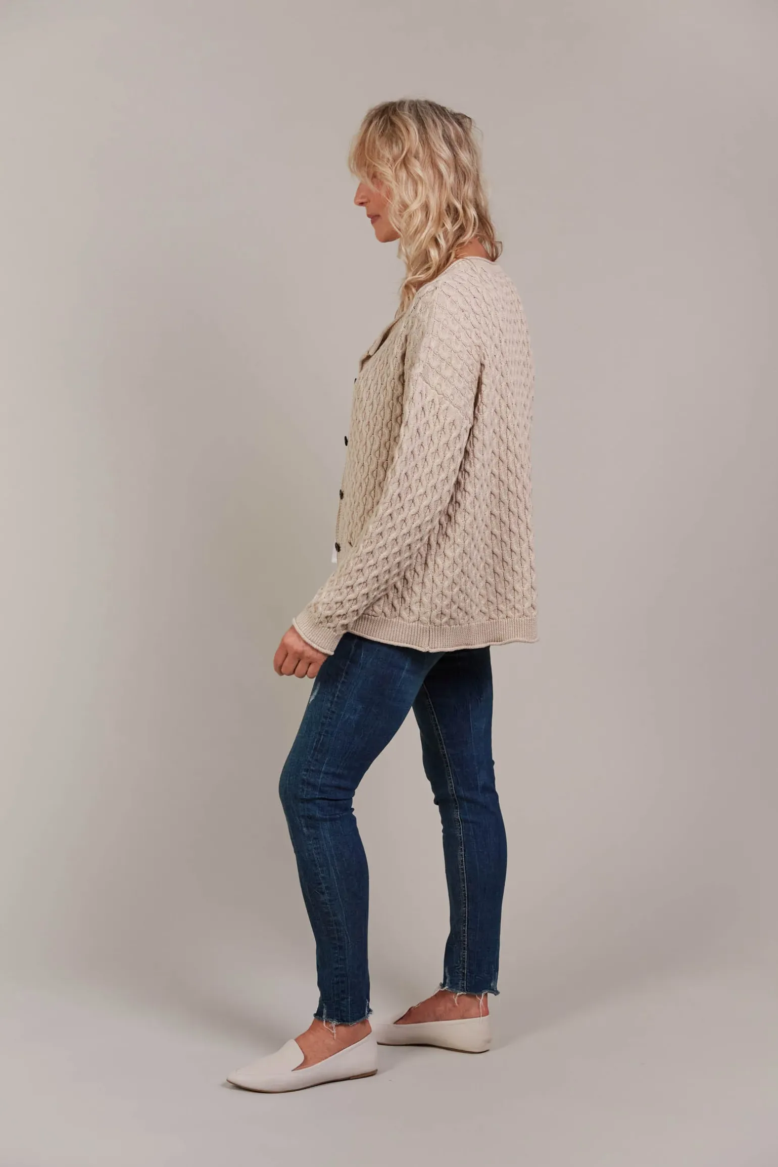 Naviva Cardigan - Oat