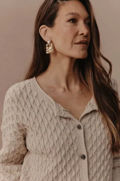 Naviva Cardigan - Oat