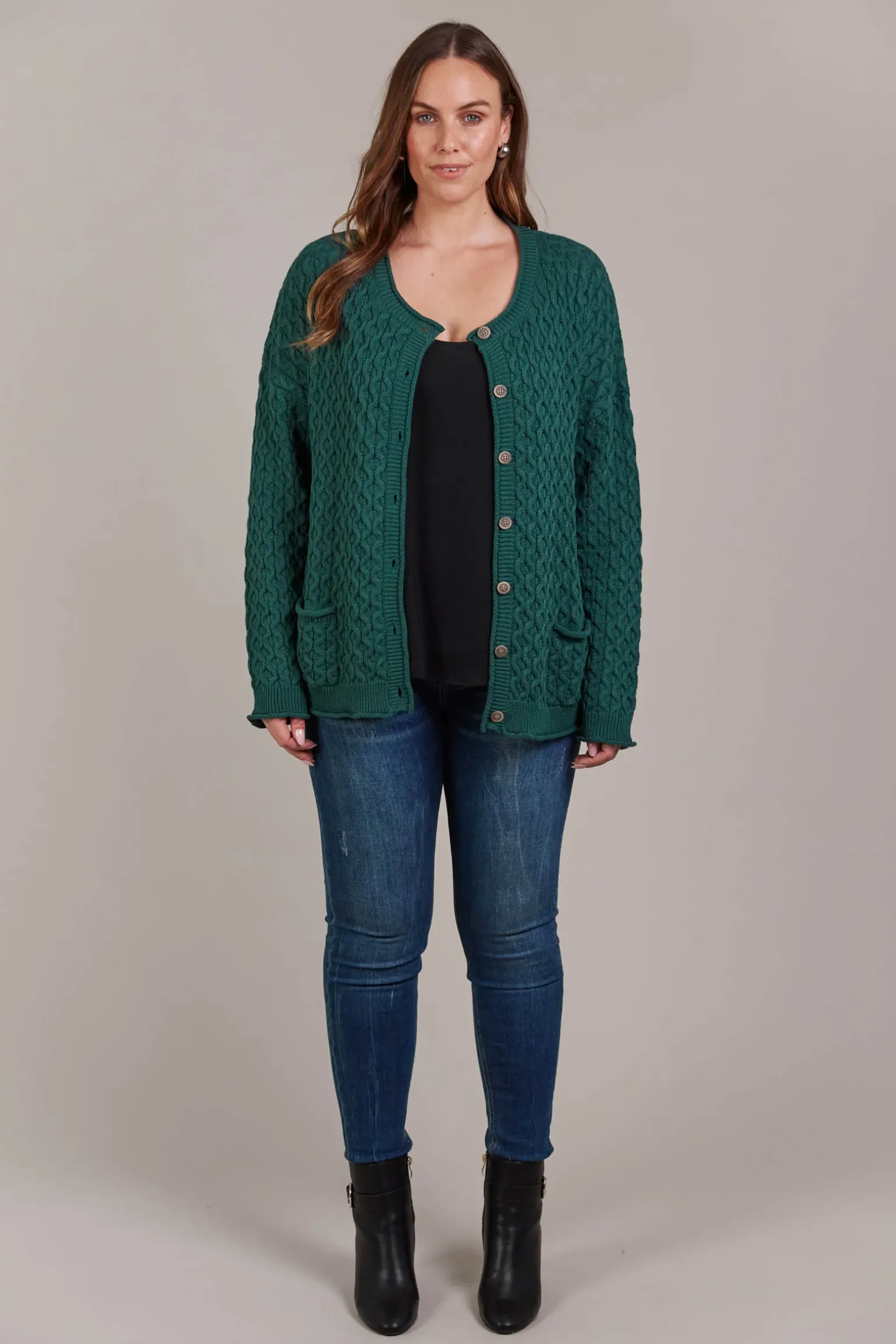 Naviva Cardigan - Peacock