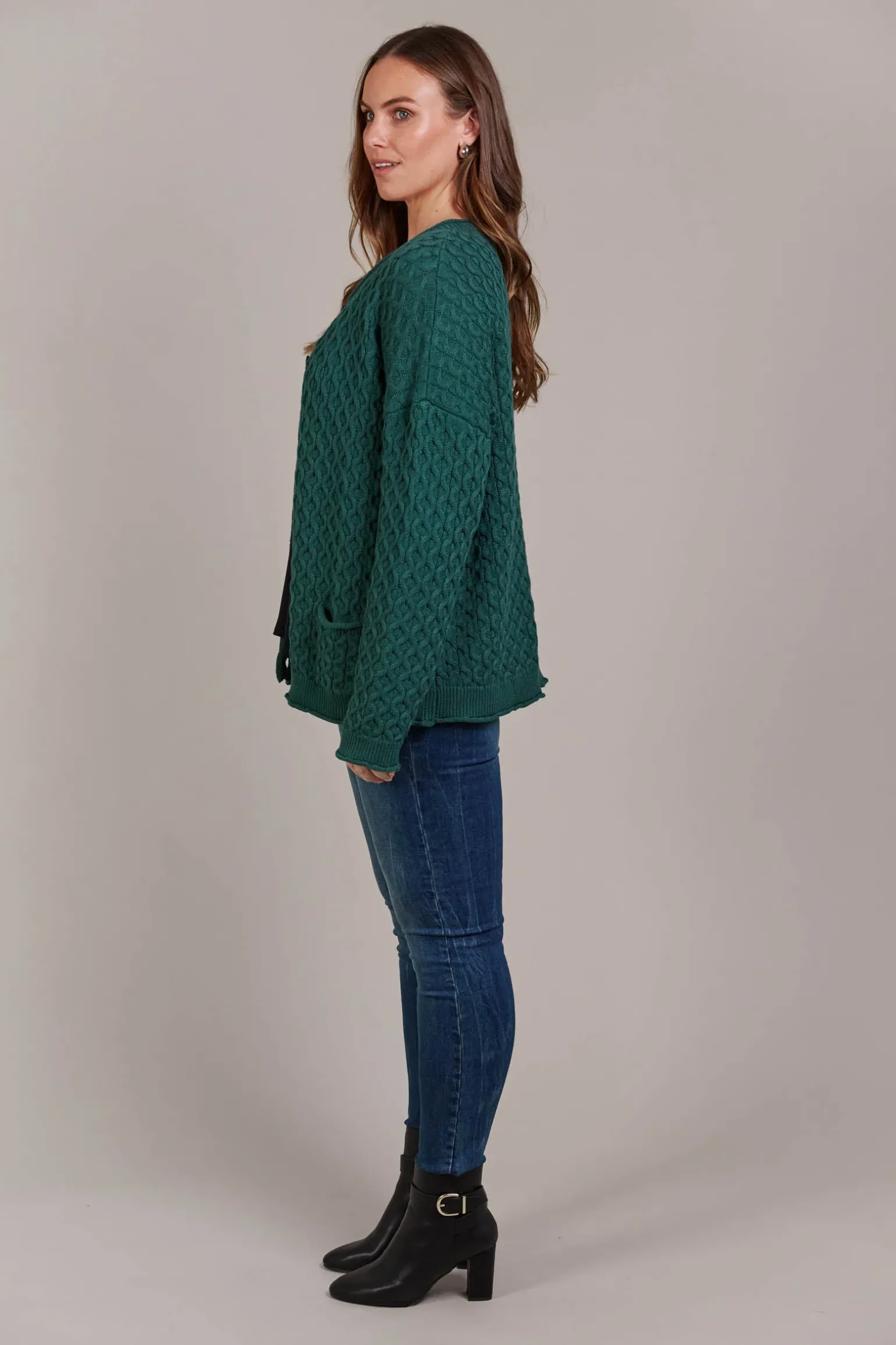 Naviva Cardigan - Peacock