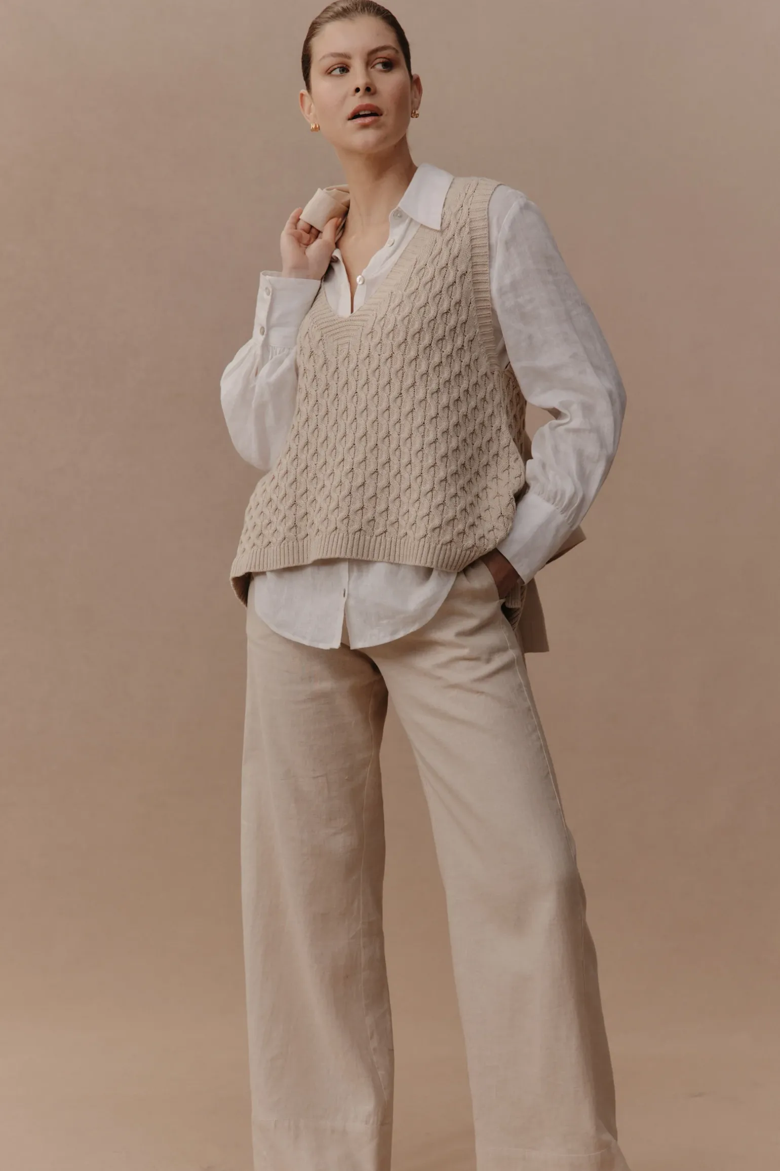 Naviva Vest - Oat