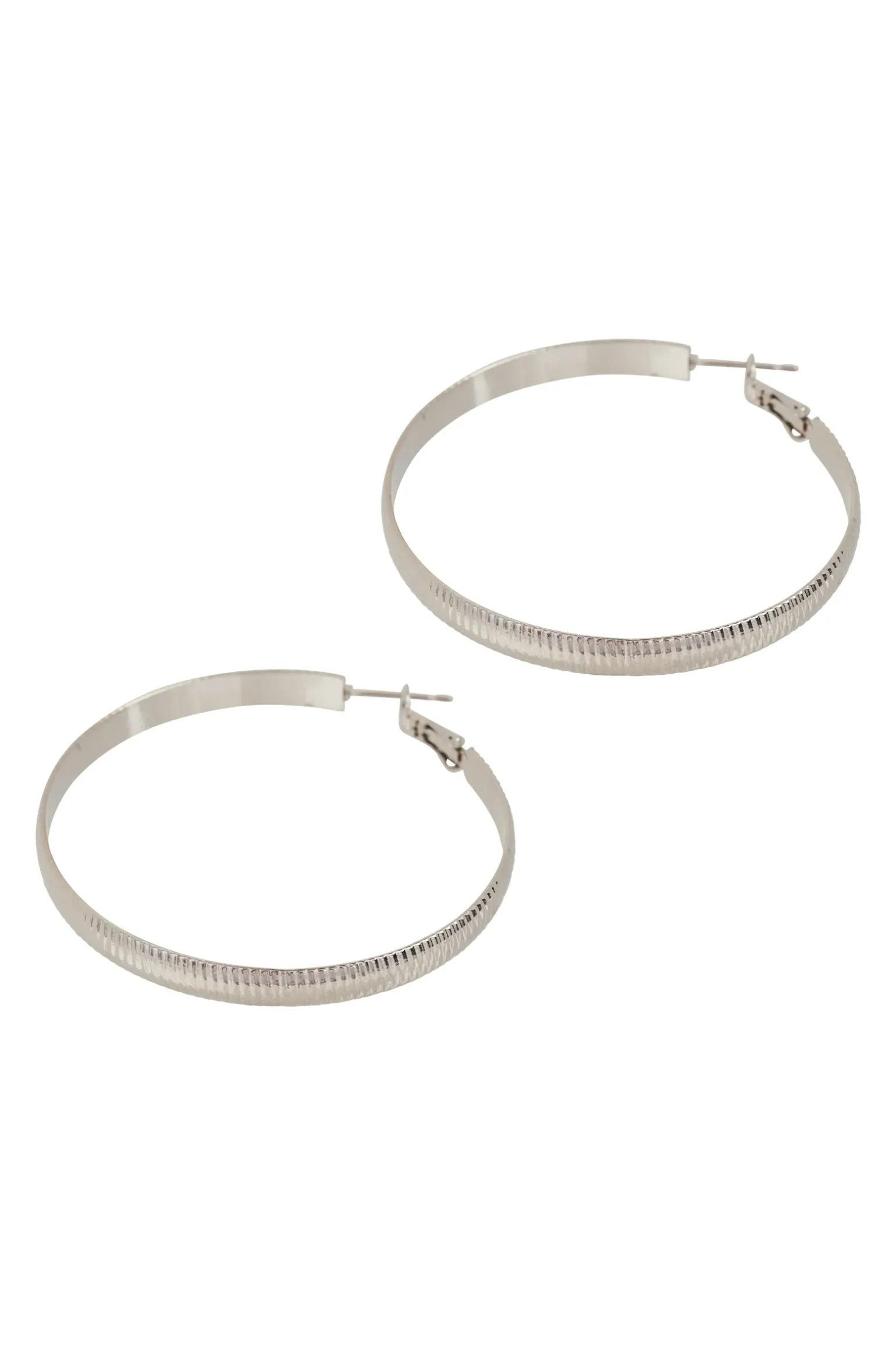 Norse Large Hoop - Silver