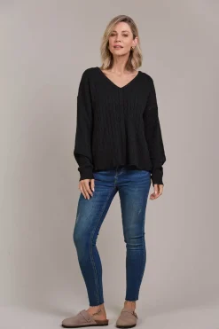 Palmer Cable Knit - Black