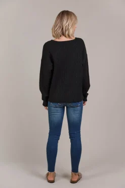 Palmer Cable Knit - Black