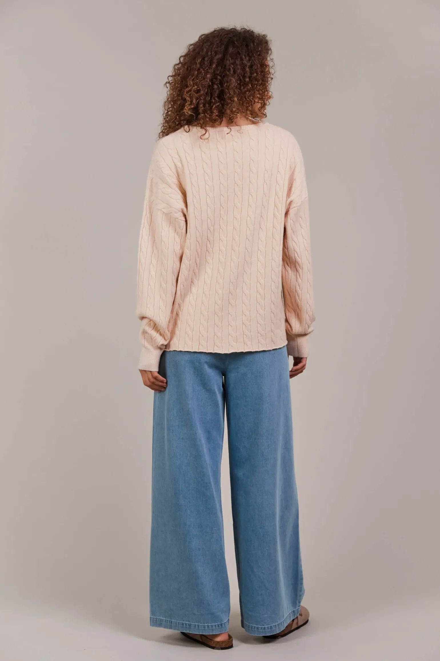Palmer Cable Knit - Ecru