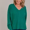 Palmer Cable Knit - Teal