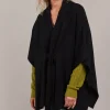 Palmer Knit Cape - Black