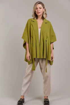 Palmer Knit Cape - Chartreuse