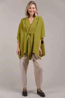 Palmer Knit Cape - Chartreuse