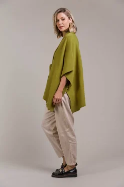 Palmer Knit Cape - Chartreuse