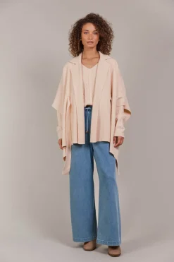 Palmer Knit Cape - Ecru