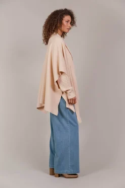 Palmer Knit Cape - Ecru