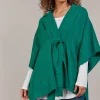 Palmer Knit Cape - Teal