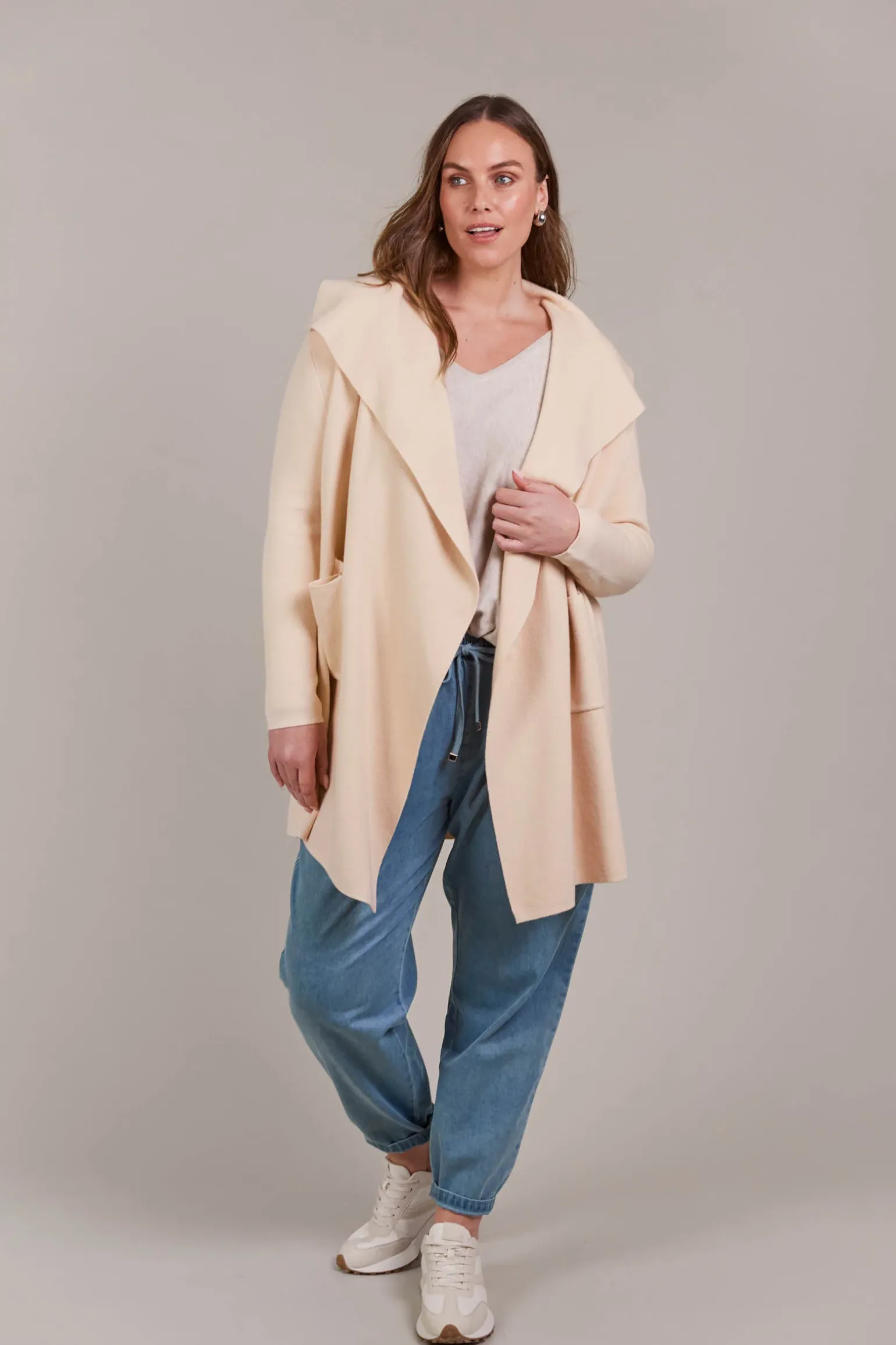 Palmer Relaxed Cardigan - Ecru