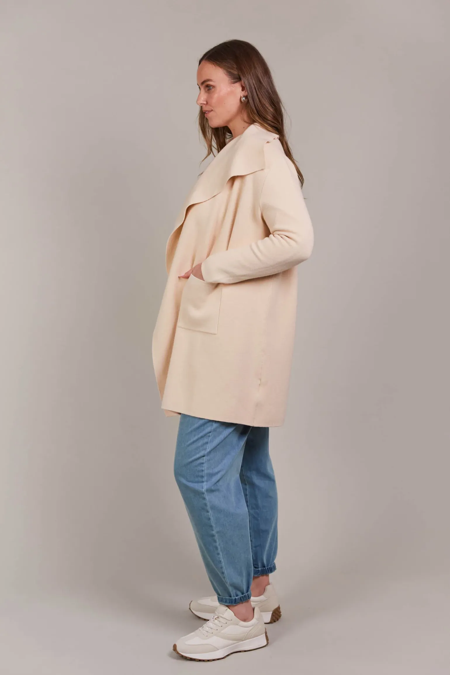 Palmer Relaxed Cardigan - Ecru