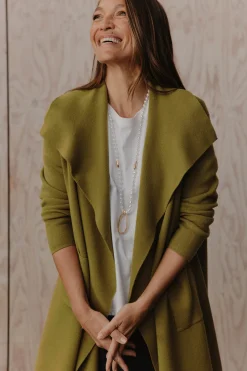 Palmer Relaxed Cardigan - Chartreuse