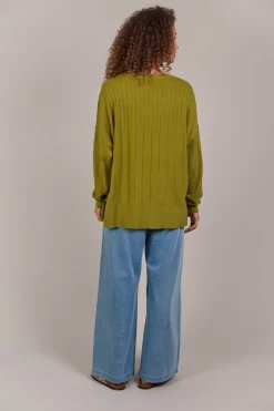 Palmer Relaxed Knit - Chartreuse