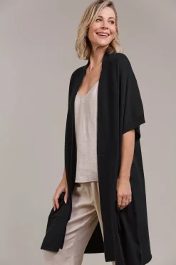 Palmer Vest Cardigan - Black