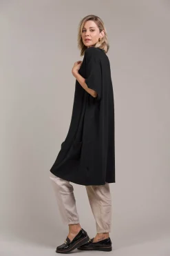 Palmer Vest Cardigan - Black