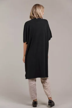 Palmer Vest Cardigan - Black