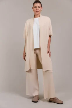 Palmer Vest Cardigan - Ecru