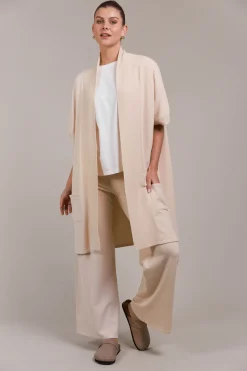 Palmer Vest Cardigan - Ecru