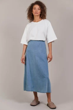 Pepi Denim Midi Skirt - Denim