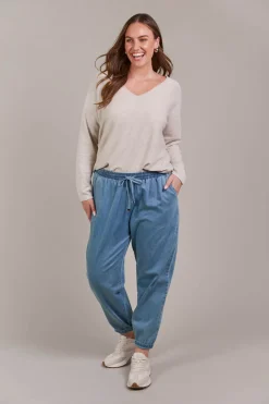 Pepi Relaxed Denim Pant - Denim