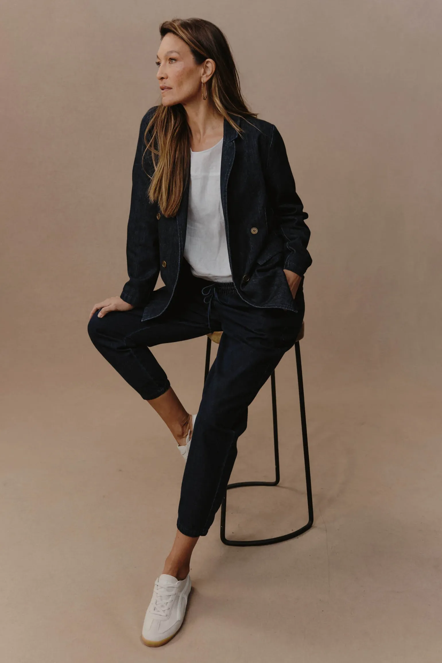 Pepi Relaxed Denim Pant - Oxford