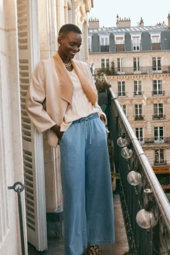 Pepi Wide Denim Pant - Denim