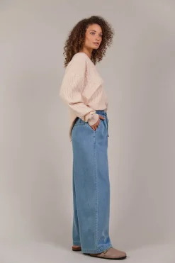 Pepi Wide Denim Pant - Denim
